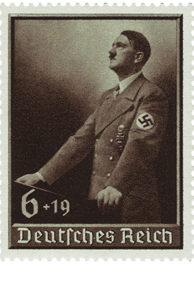 Timbre représentant Adolf Hitler